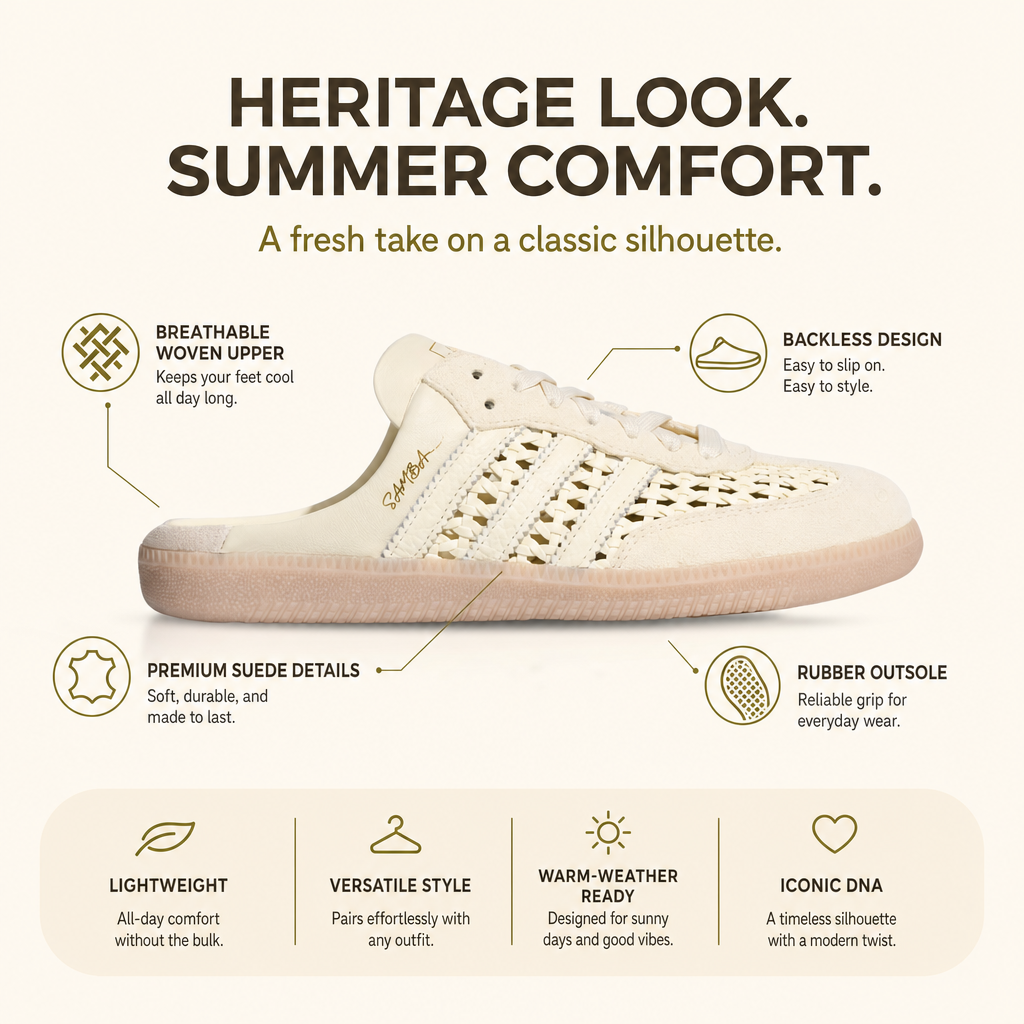 Samba OG Mule "Cream White"