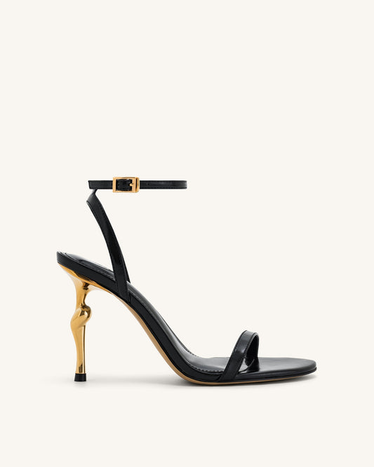 Aurora Sculptural Heel Sandals