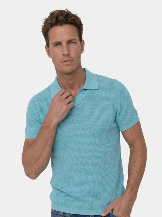 Casual Buttonless Knit Polo Shirt - Verocci Essentials