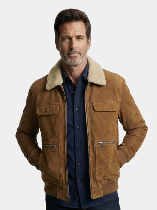 Essential Fleece Suede Jacket - Verocci Essentials