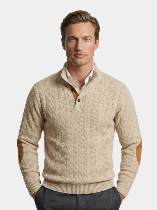 Timberline Long Collar Knit Sweater - Verocci Essentials