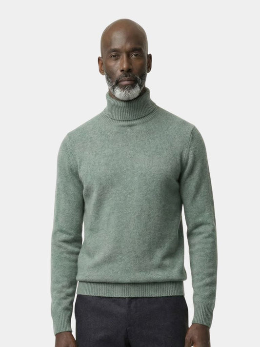 100% Merino Wool Turtleneck Sweater - Verocci Essentials