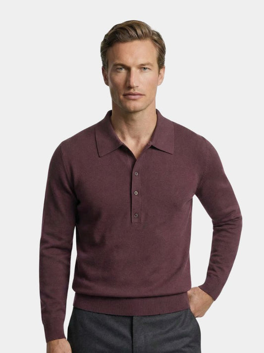 Old Money Knit Polo Pullover - Verocci Essentials