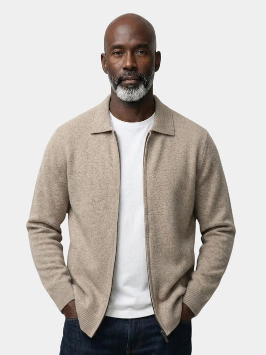 Cashmere Heritage Knit Jacket - Verocci Essentials