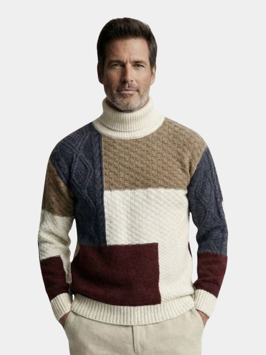 Mosaic Artisan Knit Sweater - Verocci Essentials