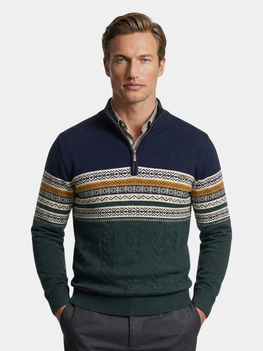 Half Zip Knit Pullover Sweater - Verocci Essentials