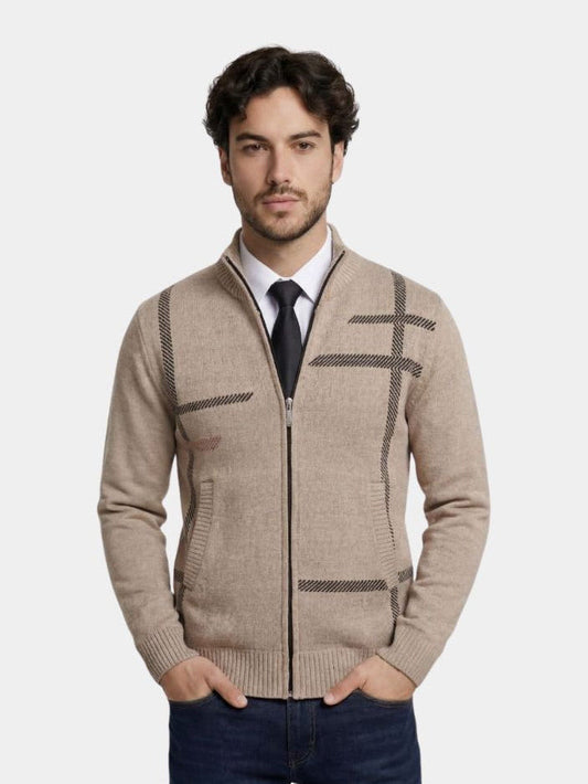 Graphite Symmetry Knit Jacket - Verocci Essentials