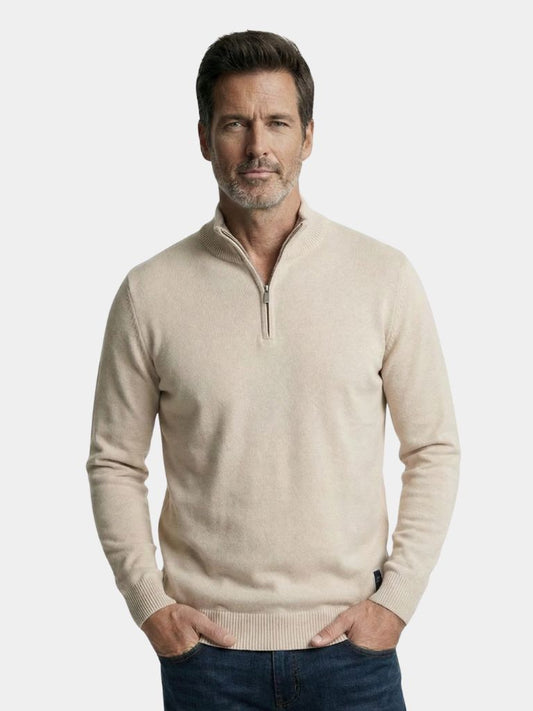 Half Zip Knitwear Solid Color Cardigan Sweater - Verocci Essentials