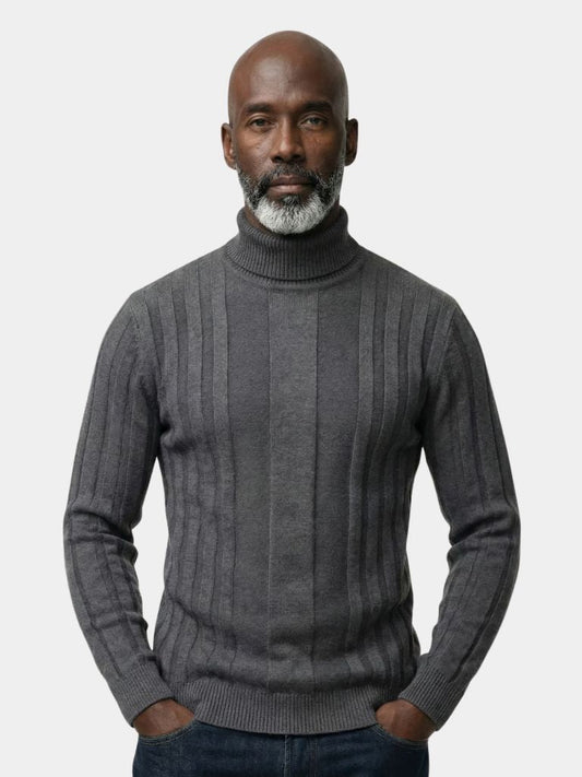 Turtleneck Knitwear Pullover Sweater - Verocci Essentials