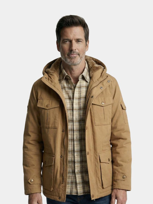 Fleece Hooded Bomber Jacket - Verocci Essentials