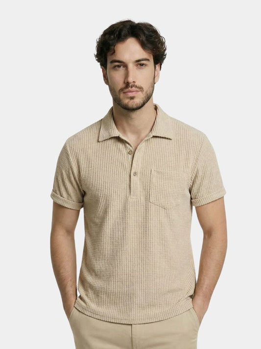 Textured Short Sleeve Shirt - Verocci Essentials