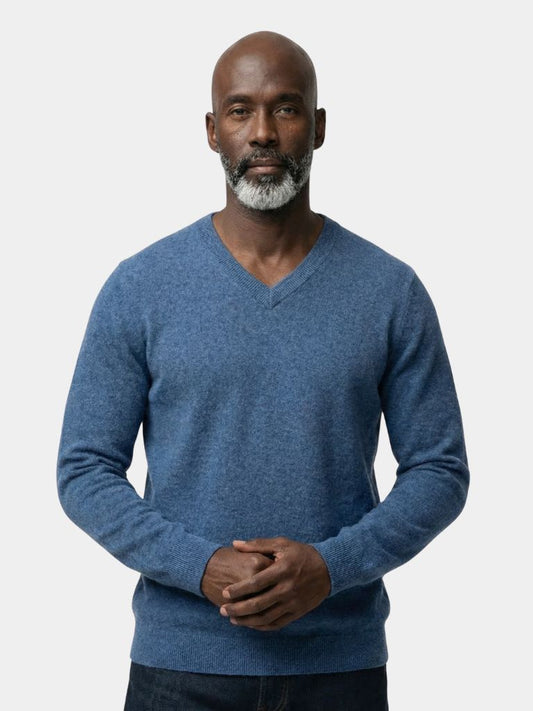 Cashmere V Neck Knitwear Sweater - Verocci Essentials