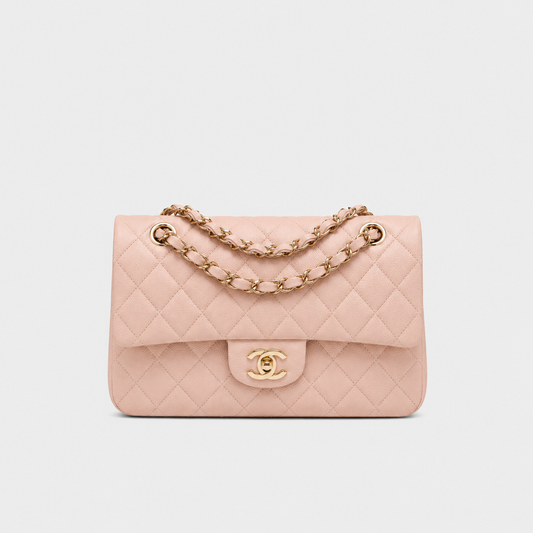 Small Classic Quilted Double Flap Bag