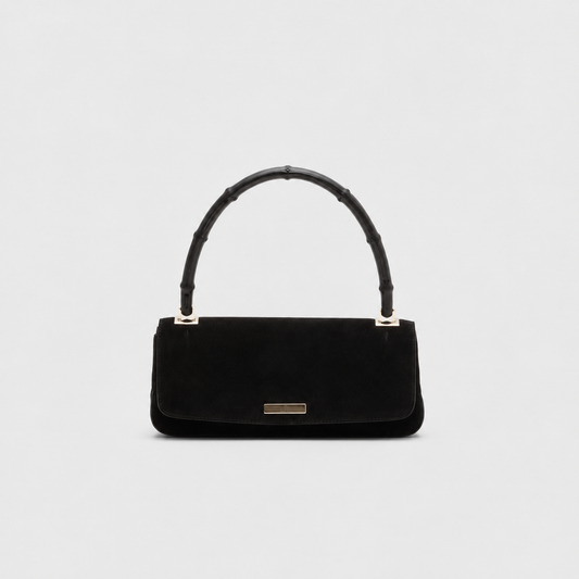 Tom Ford Suede Bamboo Shoulder Bag