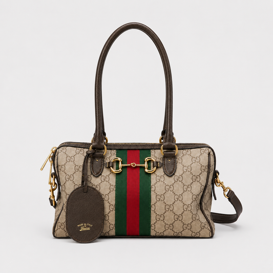 GG canvas Boston bag - Beige