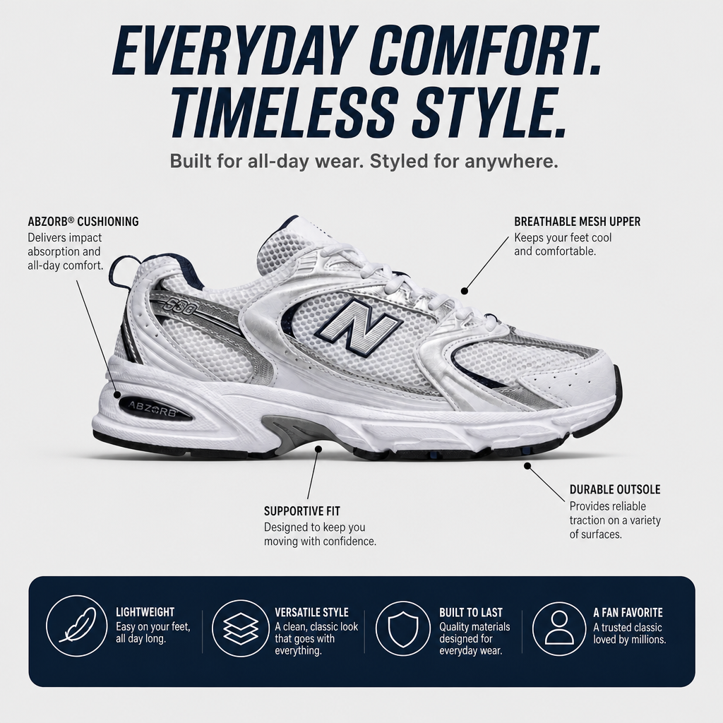 530 "White Silver Navy"