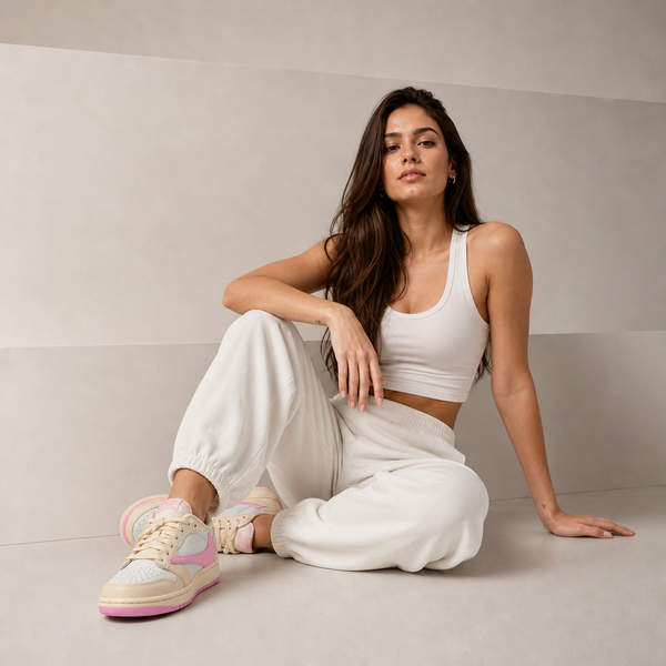 Travis Scott x Air Jordan 1 Retro Low OG "Muslin and Shy Pink"