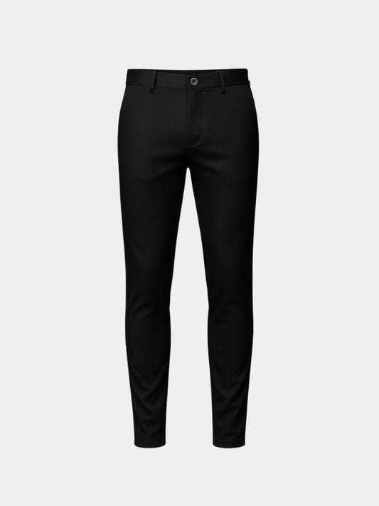 Bamboo Fiber Minimalist Straight Trousers - Verocci Essentials