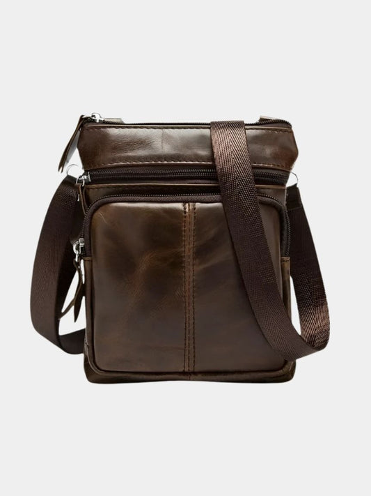 Crossbody Leather Shoulder Bag - Verocci Essentials