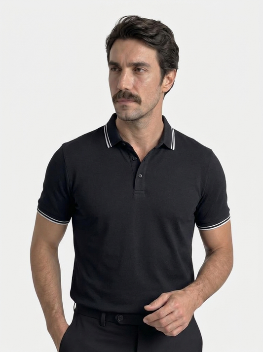 Obsidian Trim Polo – Verocci Essentials