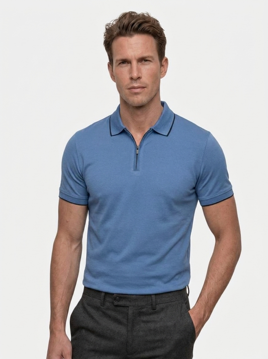 Regis Quarter Zip Polo – Verocci Essentials