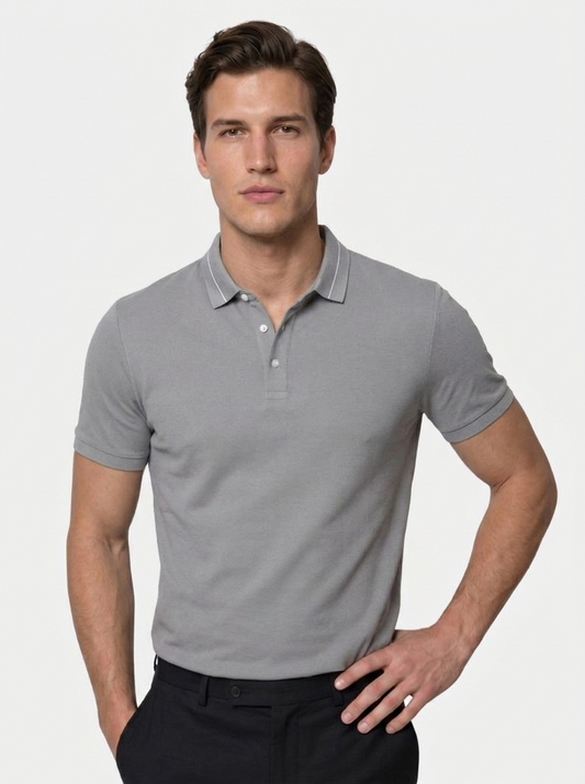 Steel Grey Polo – Verocci Essentials