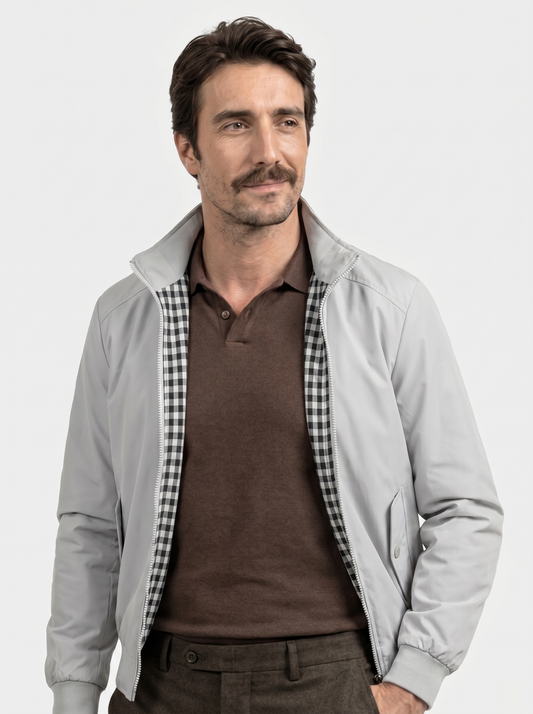 Casual Solid Bomber Jacket - Verocci Essentials