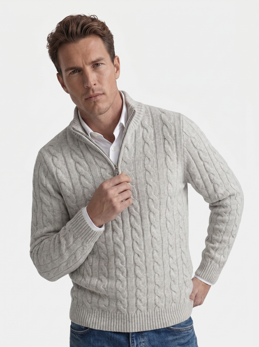 Essential Half Zip Curve Sweater - Verocci Essentials