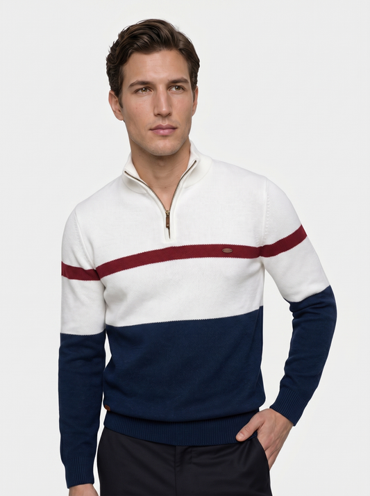 Quarter-Zip Jumper Sweater - Verocci Essentials