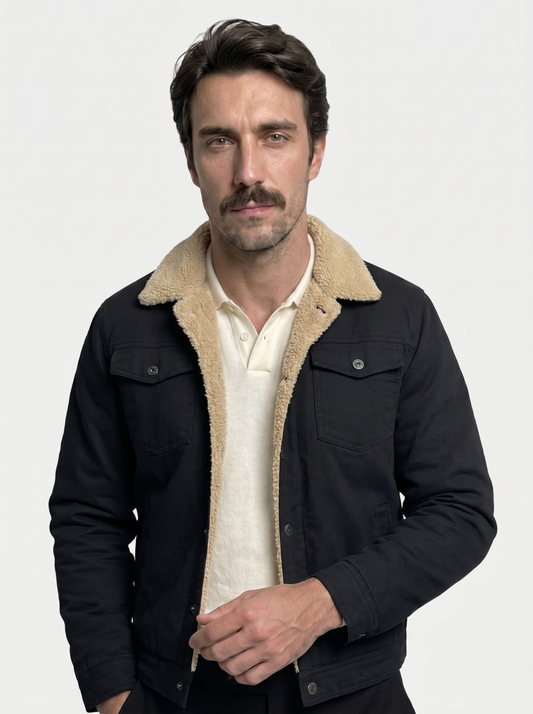 Vintage Fleece Bomber Jacket - Verocci Essentials