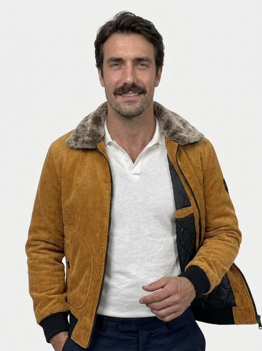 Thermal Windbreaker Corduroy Jacket - Verocci Essentials