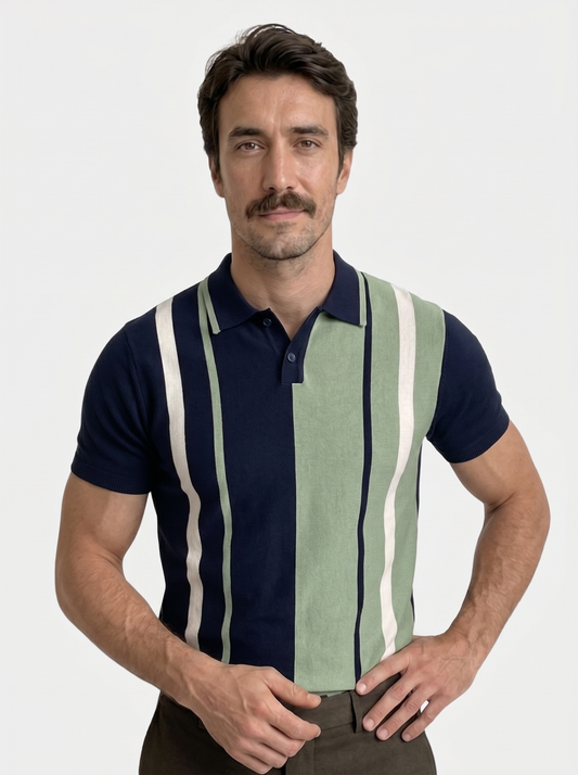 Retro Stripe Polo – Verocci Essentials