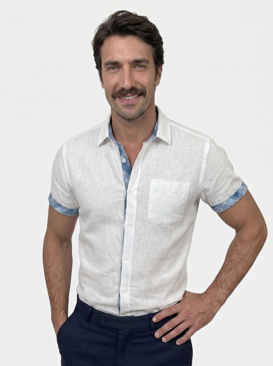 Ocean Detail Casual Shirt - Verocci Essentials