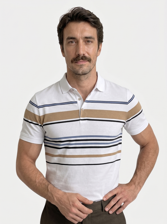 Sunset Stripe Polo – Verocci Essentials