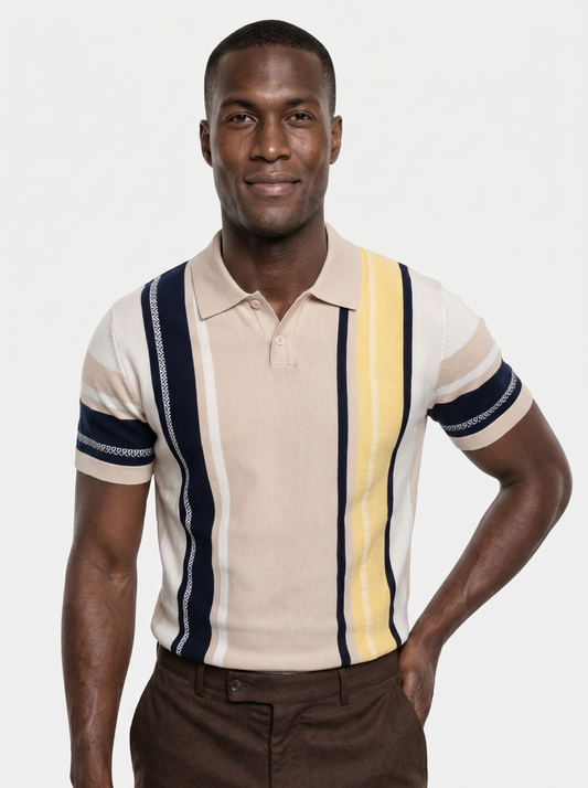 Sundown Stripes Polo – Verocci Essentials
